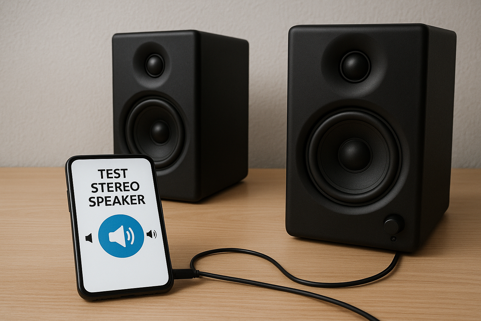 Test Stereo Sound Speaker
