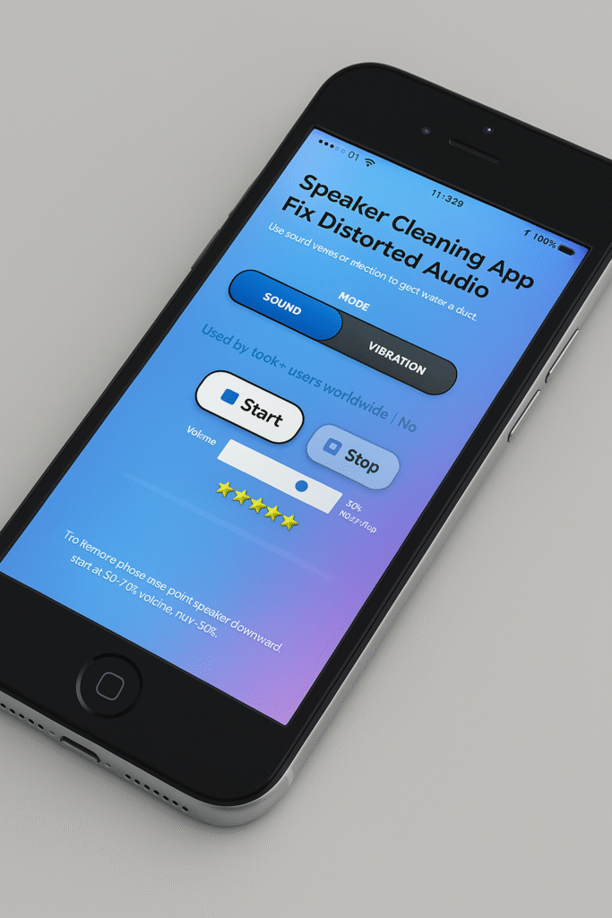 Free Speaker Cleaner mobile app